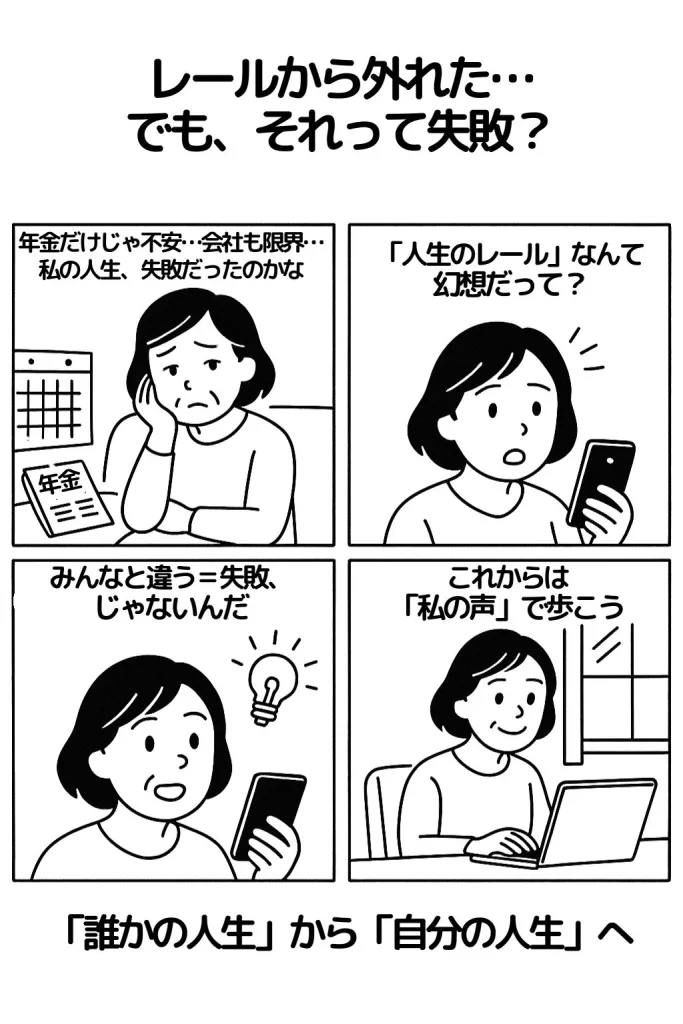 レールから外れたら失敗？